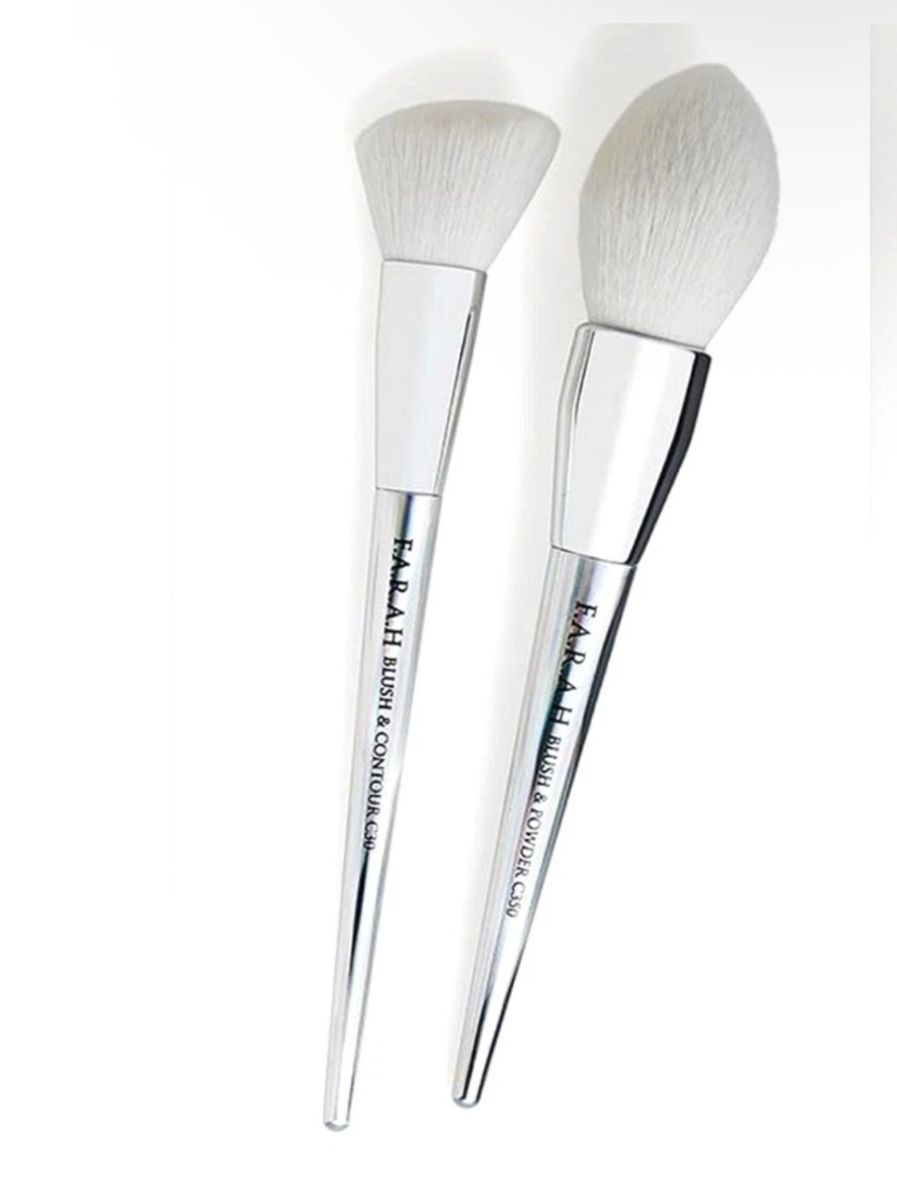 F.A.R.A.H Chrome Makeup Brush Set